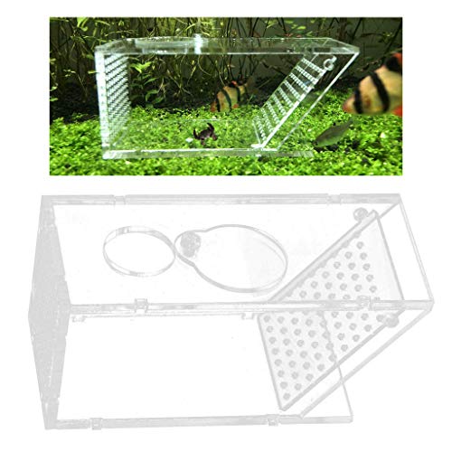 Junkai Acrylic Aquarium Fish Trap Aquarium Fish Tank Lure Fish Shrimps Crabs