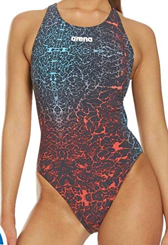 Arena Powerskin ST Classic Racing Swimsuit, Storm Blue-Red, 32