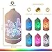 KOKO AROMA Essential Oil Diffuser Aromatherapy Humidifier: Best Floral Ceramic Infuser 120mL 7 Color LED NightLights Cool Mist Air Defuser Auto Shut-Off for Home Office Bedroom Baby Yoga