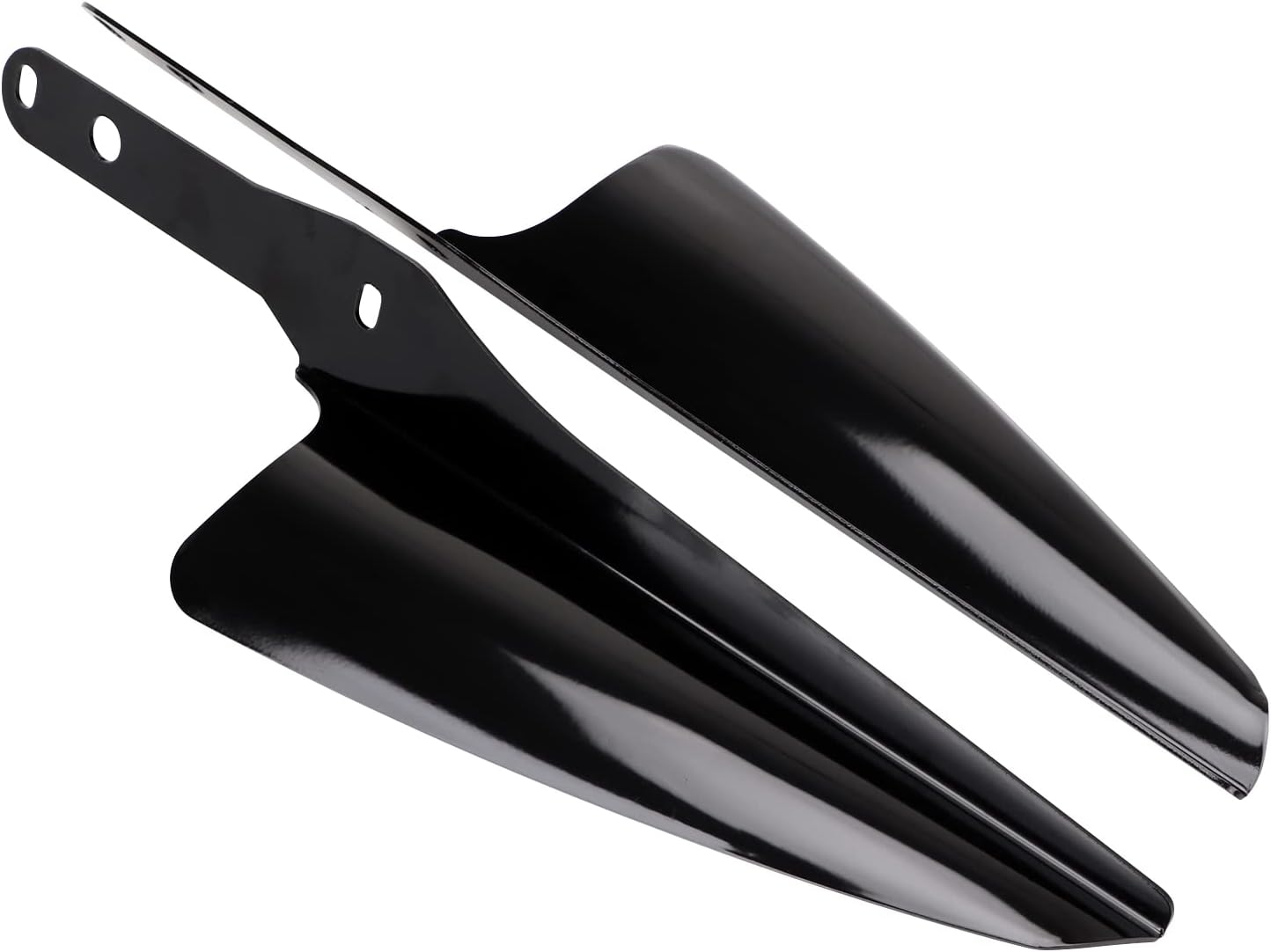 SHMTOOL Gloss Black Fork Mount Wind Deflectors Windshield