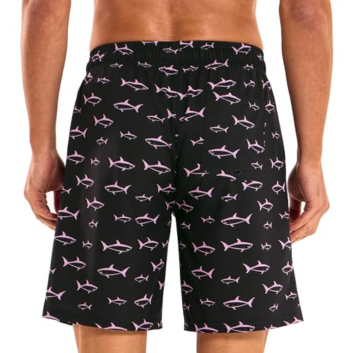 Image of HOdo Mens Swim Trunks with Mesh Liner 9 inch Quick Dry Swim Shorts Bathing Suits for Men Swimwear Board Shorts wiht Pockets