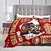 Football City Classic Throw Blanket, Football Team Fan Gifts, Soft Fleece Flannel Throw Blanket 60