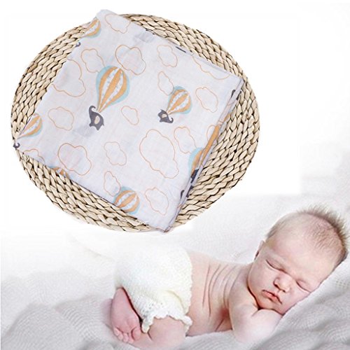 Couverture bébé mousseline éléphant ballon, le premier cocon de douceur - 6