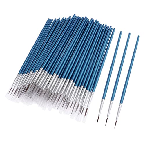 Milageto Lot de 100 Pinceaux Artistiques pour Décoration d'Ongles et Maquillage - Taille XL