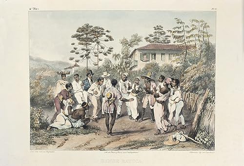Peinture Jean Baptiste Debret danseuses noires pour habiller un grand mur blanc