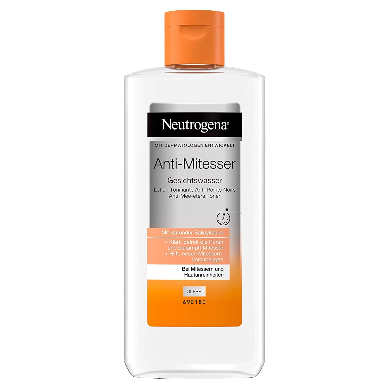Neutrogena Środek do oczyszczania porów z kwasem salicylowym do skóry zanieczyszczonej, nie zawiera oleju i silikonu (6 x 200 ml)