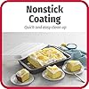 GoodCook Set of 2 Nonstick Steel 13 x 9 Cake Baking Pans with Covers, Gray