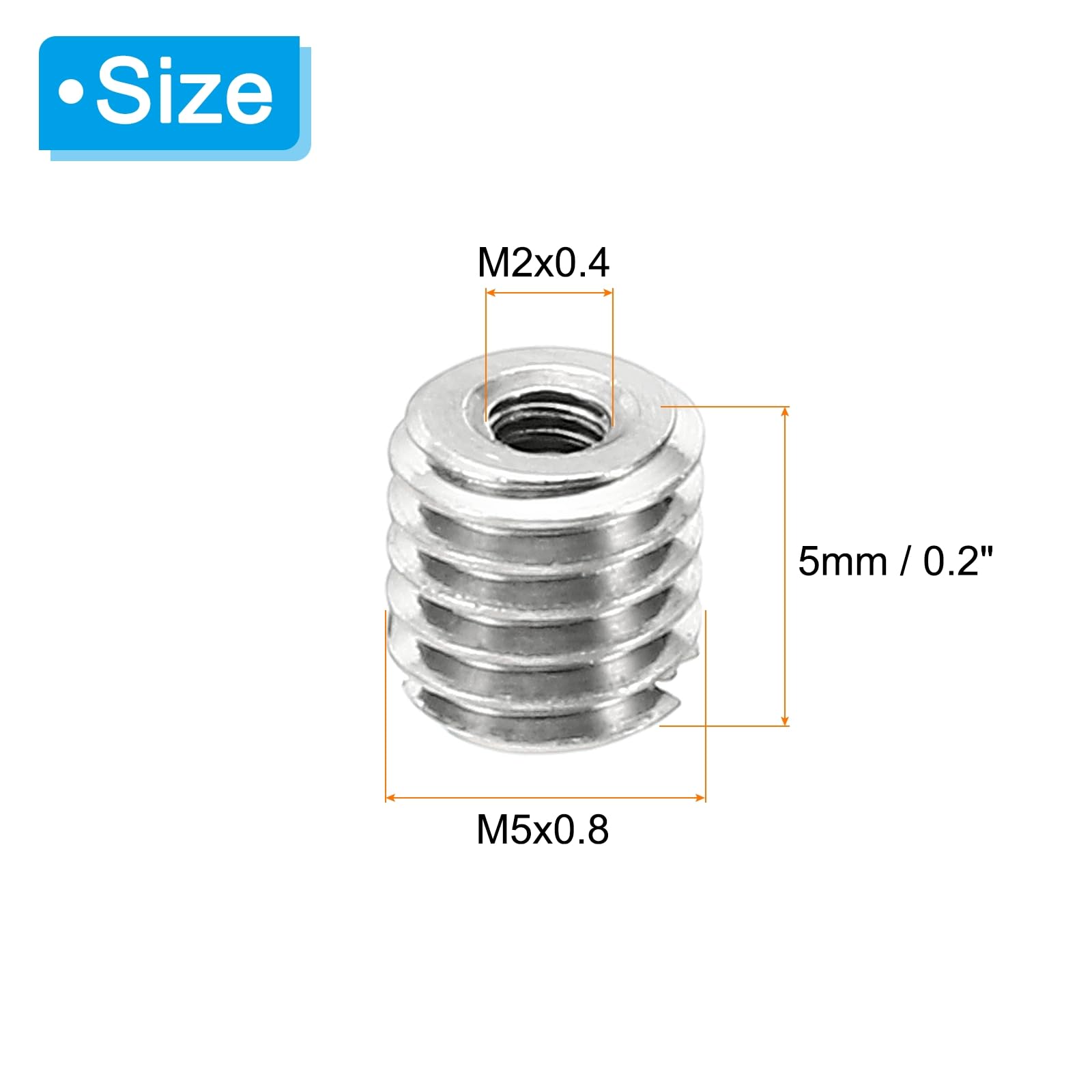 PATIKIL Thread Adapters Sleeve Reducing Nut - Image 2
