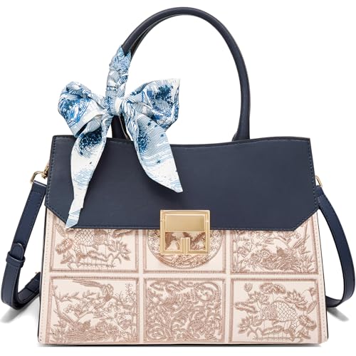 Image of FOXLOVER Medium Tote Bag for Women Designer Vintage Satchel Handbags Top-handle Purses