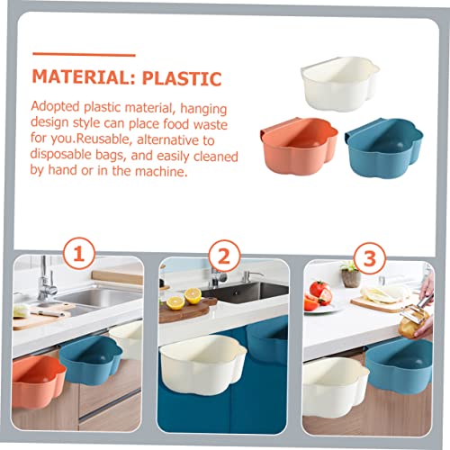 Set de 3 botes de basura colgantes para cocina miniatura 6