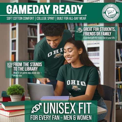 Image of NCAA Gameday Cotton T-Shirt for Men and Women | Officially Licensed NCAA Tee - Preshrunk Ring-Spun Cotton - Screen-Printed Team Logo