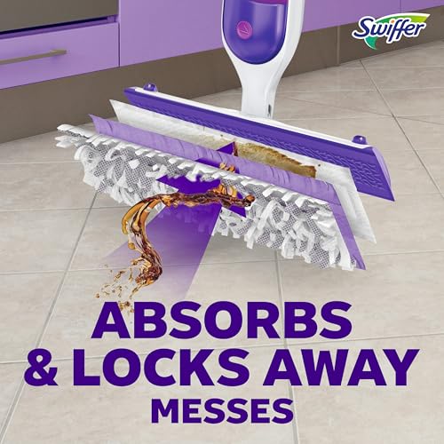 Swiffer PowerMop Multi-Surface Mopping Pad Refills for Floor Cleaning, 11 Count, White/Purple - image 9