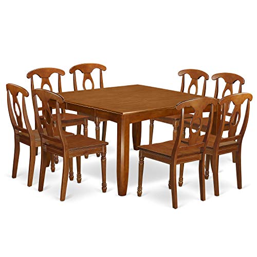 9 Pc formal Dining room set Dining Table with Leaf and 8 Dinette Chairs. 9 Pc formal Dining room set Dining Table with Leaf and 8 Dinette Chairs.