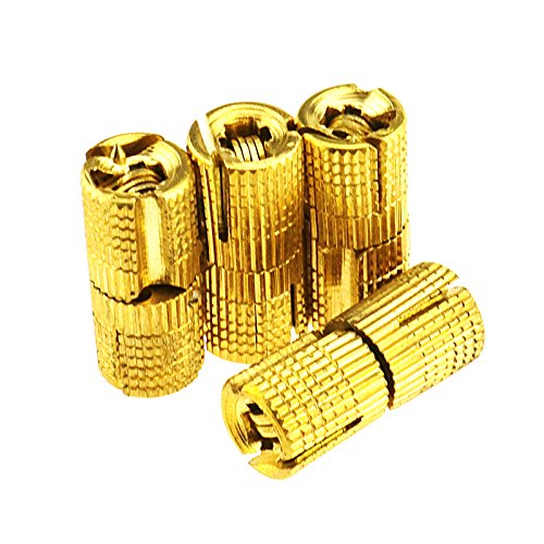 Preisvergleich Produktbild 4x Einbohrscharnier aus Messing 8mm Zylinderscharnier Zylinder Messing Scharnier