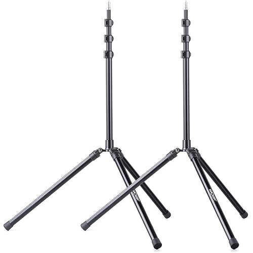 K&F Concept 2.1m/79 inch Aluminium Photography Studio Light Stand, Heavy Duty Tripod Lighting Stand with Bag for Studio, Speedlight, Reflector, Flash, Softbox, Umbrella, Backgrounds, Portrait - 2 Pack