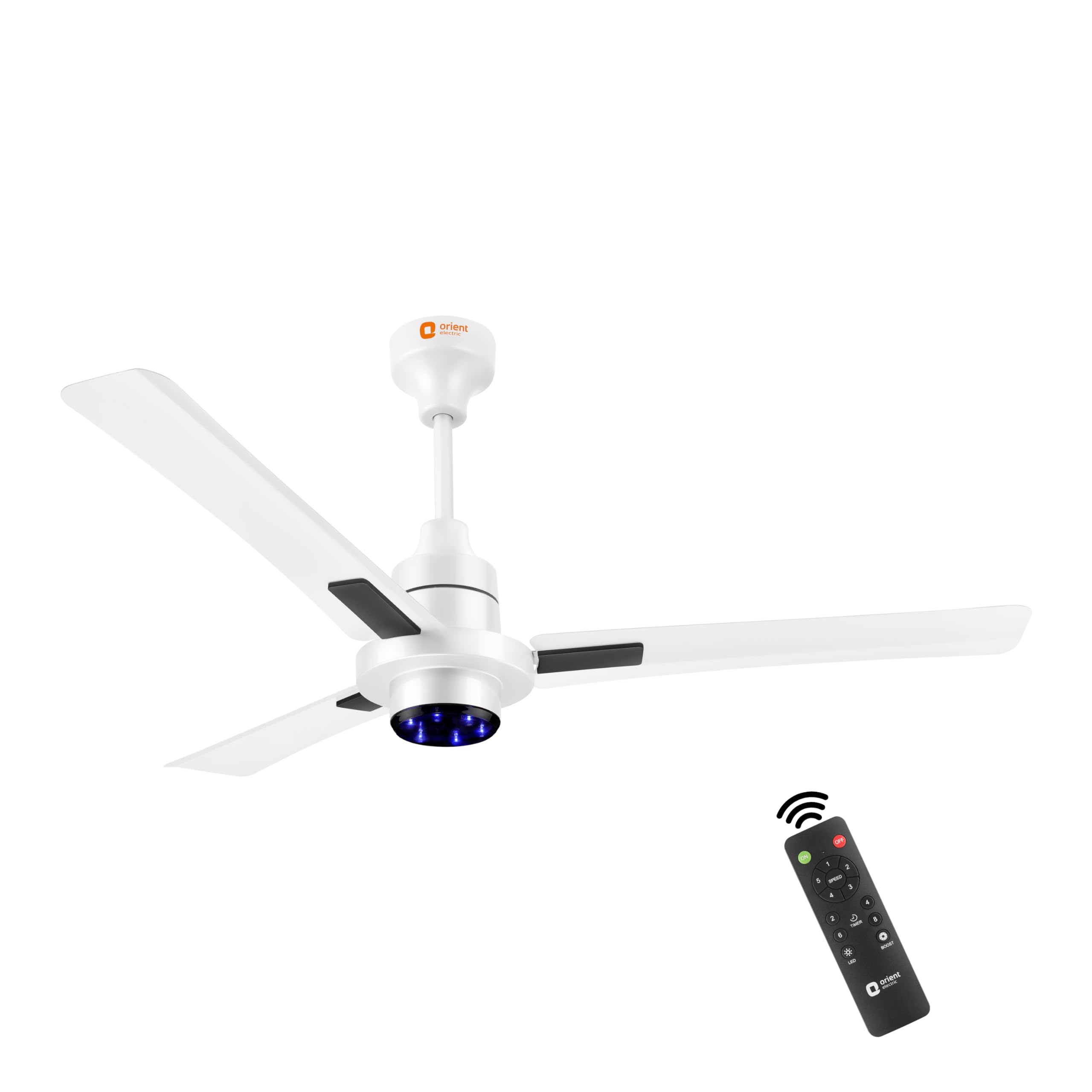 Orient Electric’s 1200mm I Tome Plus| BLDC energy saving ceiling fan | BEE 5-star rated | Ceiling fan with LED lights | Saves up to 50% on electricity bills | 3-year warranty | White, pack of 1