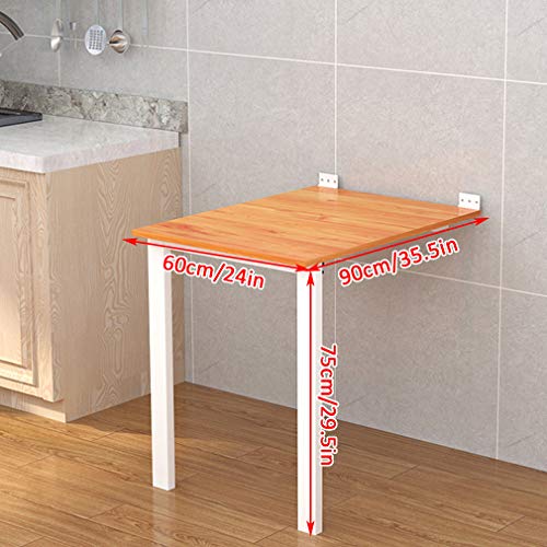 Table pliante murale à abattant avec plateau laqué et mécanisme robuste - 3