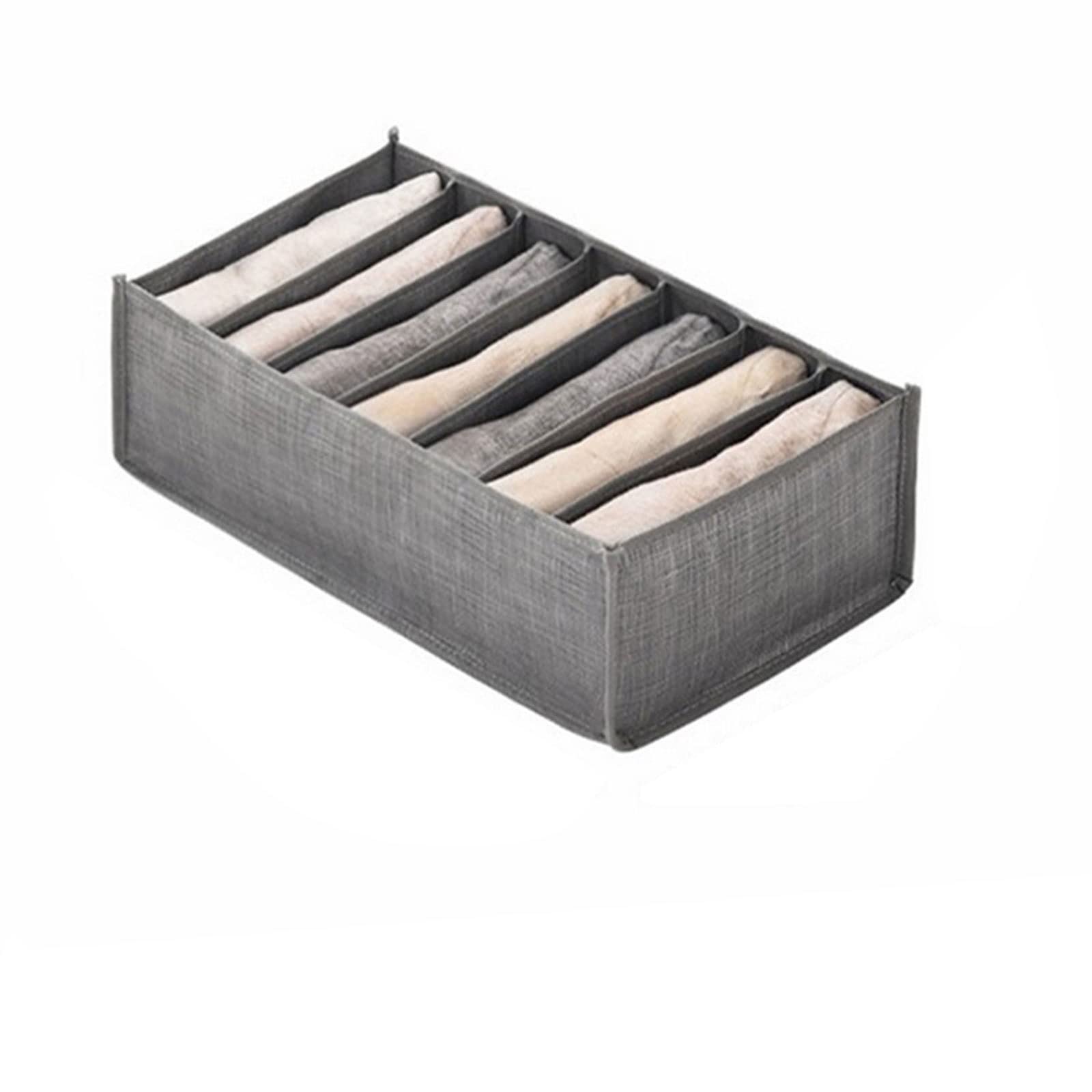RWRAPS Boîte de Rangement avec Couvercle Organisateur de Placard en Tissu pour Chambre à Coucher, T-Shirts et Pantalons, Séparateur de Vêtements pour Le Rangement