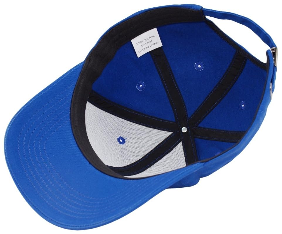 Image of Structured Baseball Dad Hat Fits One Size & XXL - Adjustable Golf Cotton Ball Cap - Plain Blank Casual Caps for Men Women