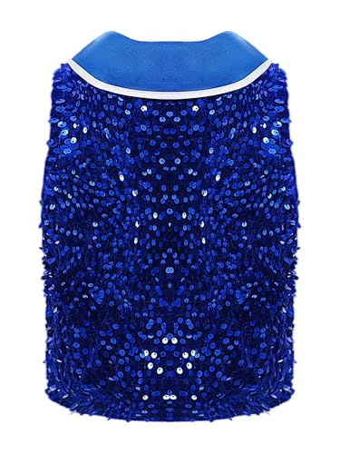 Kids Boys Girls Sparkly Sequin Vest Sleeveless Button Waistcoat with Bowtie Velvet Jacket Party Outfit2