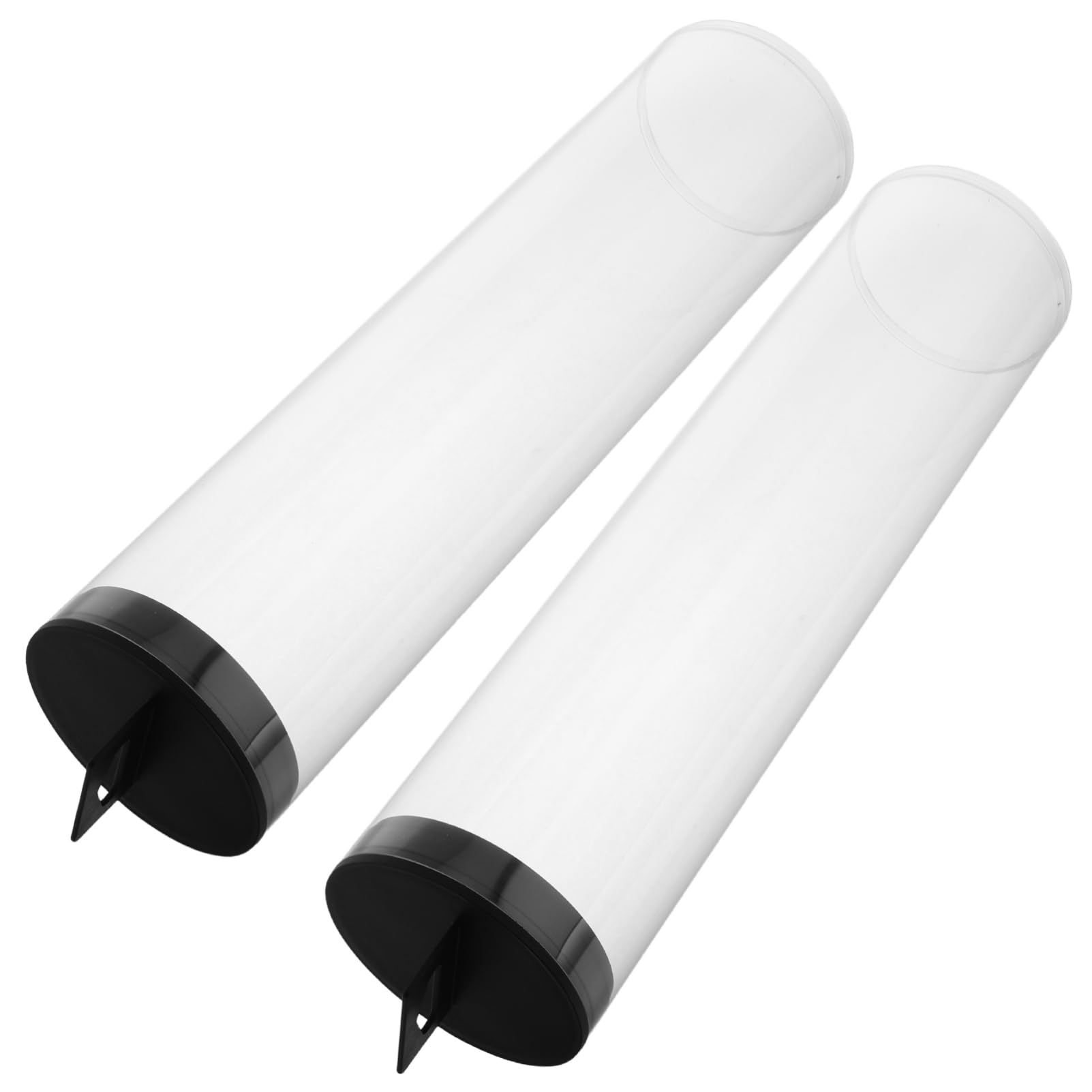 NAMOARLY 2pcs Cylindrical Sports Ball Storage Box for Tennis Display Portable Organized Ball Holder