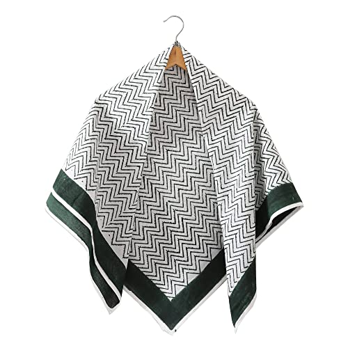 Image of Ravaiyaa - Attitude is everything Sanganer Hand Block Printed Scarves Pure Cotton Scarf Square Hijab Dupatta 40 inch X 40 inch Inch