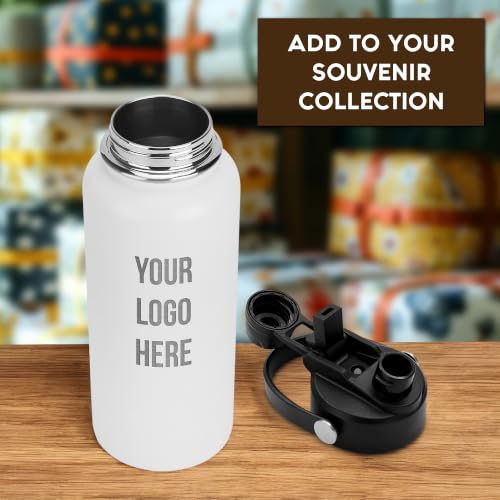 Image of Custom Logo 32 oz Tumbler, Engraved Corporate Gift Travel Mug