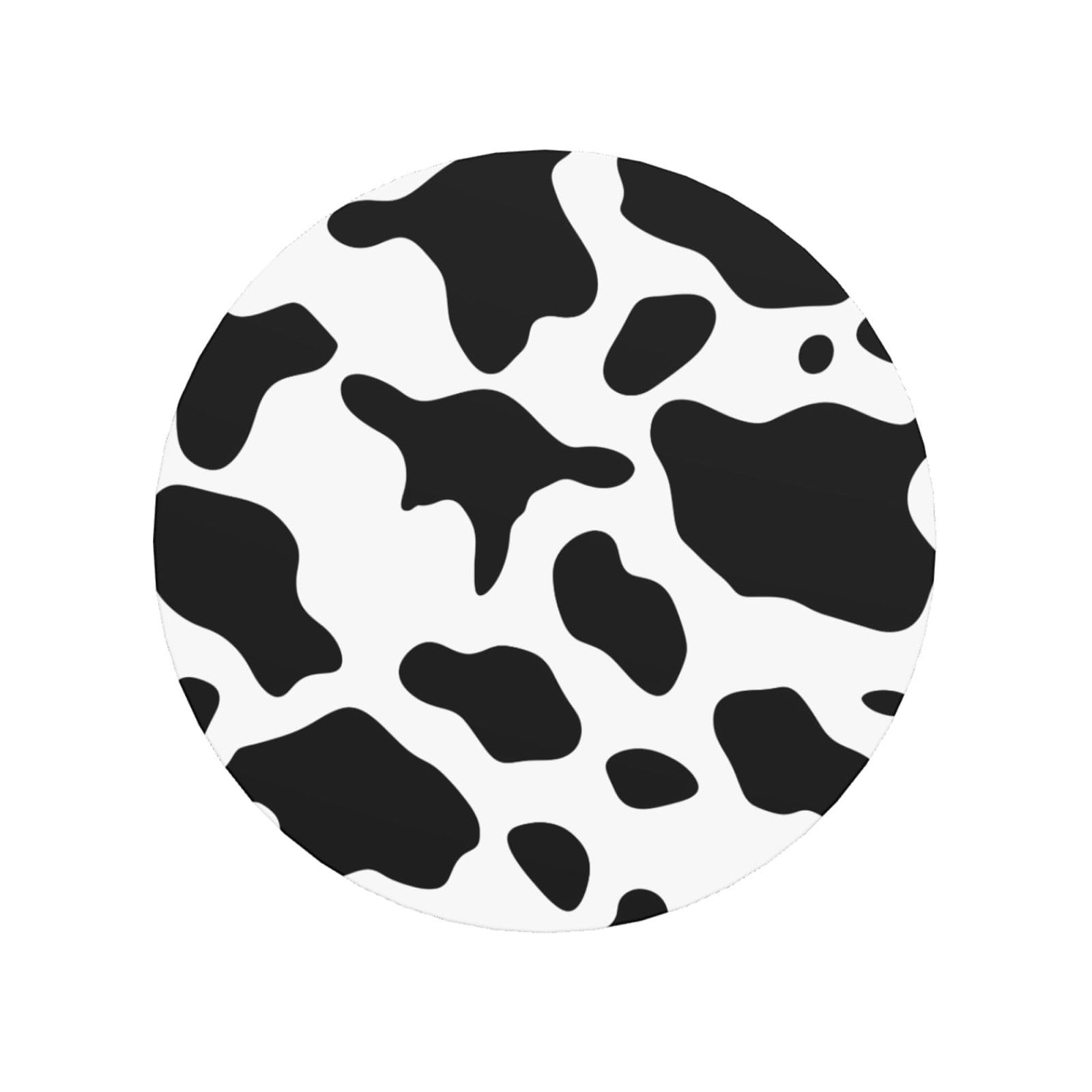 Fodpand Round Shape Black And White Cow Print Fridge Magnets, Strong Small Refrigerator Magnets Decorative Magnets For Kitchen Fridge Office Locker - Funny Magnetic Stickers Birthday Gifts