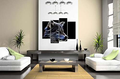 Grey Wolf Wall Art Painting Pictures Print On Canvas Animal The Picture For Home Modern Decoration steampunk buy now online