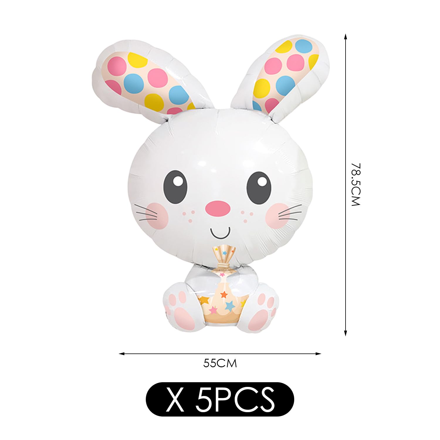 Ballons Lapin Mignons Dessins Animés Jouets Gonflables Créatifs Décorations Fête Enfants