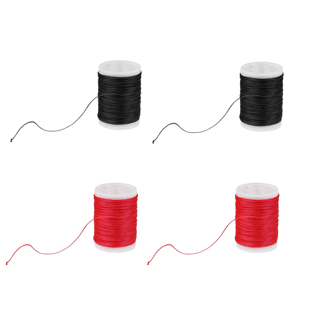 BNF® 4pcs 110m Fiber Archery Bow String Serving Material Bowstring Protect Red-Sporting Goods-Outdoor Sports-Archery-Accessories-Strings-4 Pieces Bow String Serving Thread (2 Red + 2 Black)-image-45