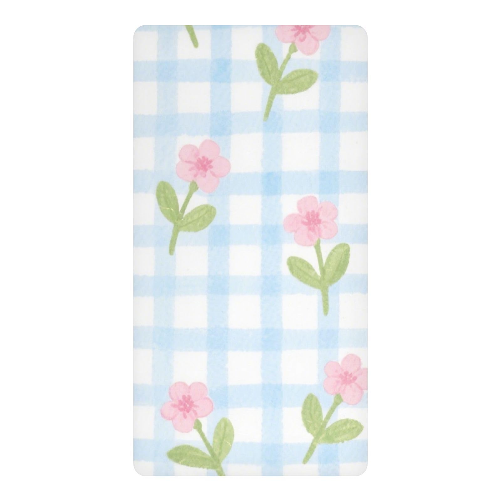 Drap-housse imperméable pour berceau rose 132 x 71 cm