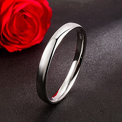 Dankadi Minimalism Women Men 925 Sterling Silver Bracelet Width 7-8MM Diameter 60-65 mm Solid Smooth On Bangle Cuff Fashion Fine Jewelry Gifts - Image 4
