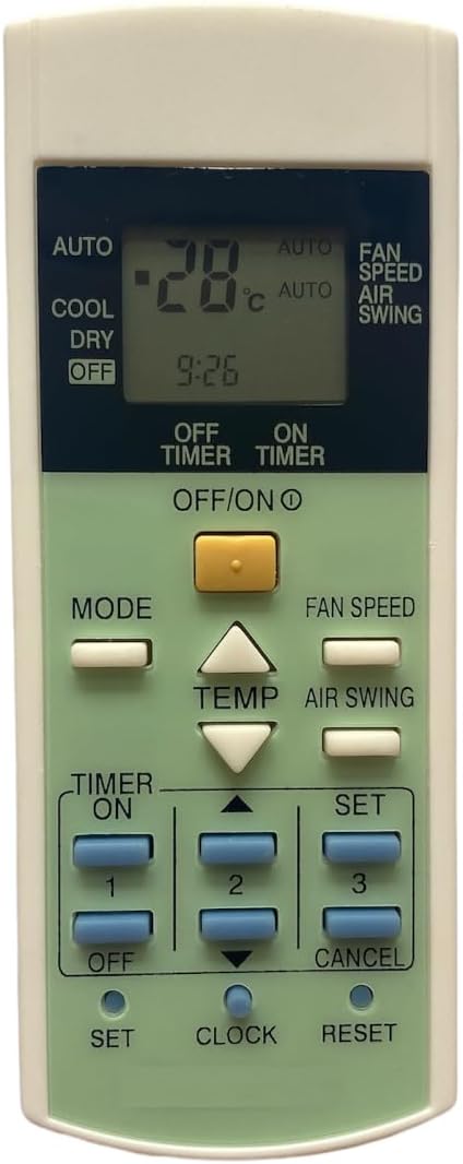 Upix AC Remote No. 29 (No Backlight), Compatible/Replacement for Panasonic AC Remote Control (Exactly Same Remote Will Only Work)