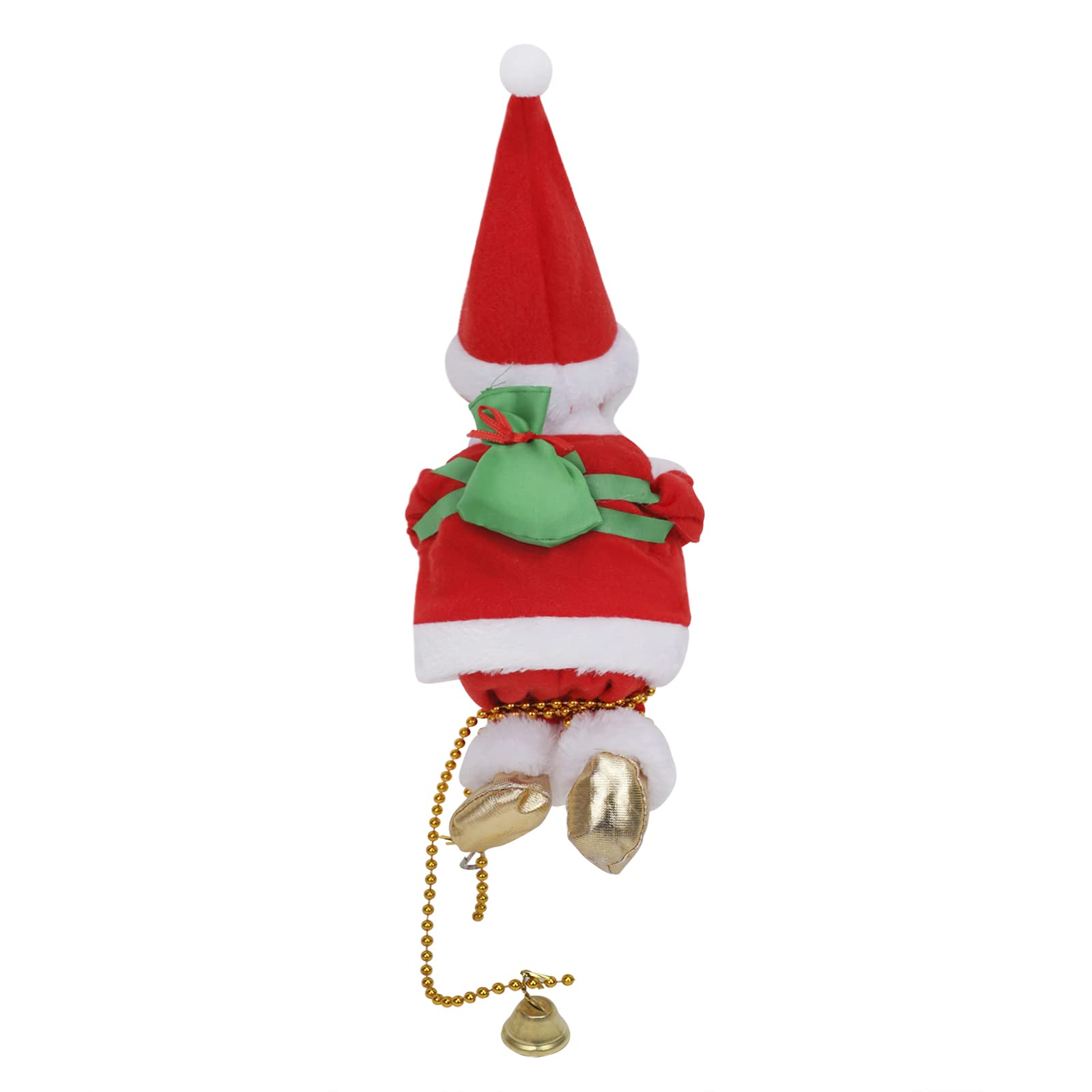 NICEYEA Christmas Electric Santa Claus Climbing Rope with Music Climbing Santa Claus Doll Toy Christmas Tree Hanging Ornaments Creative Xmas Decorations Gift - Image 3