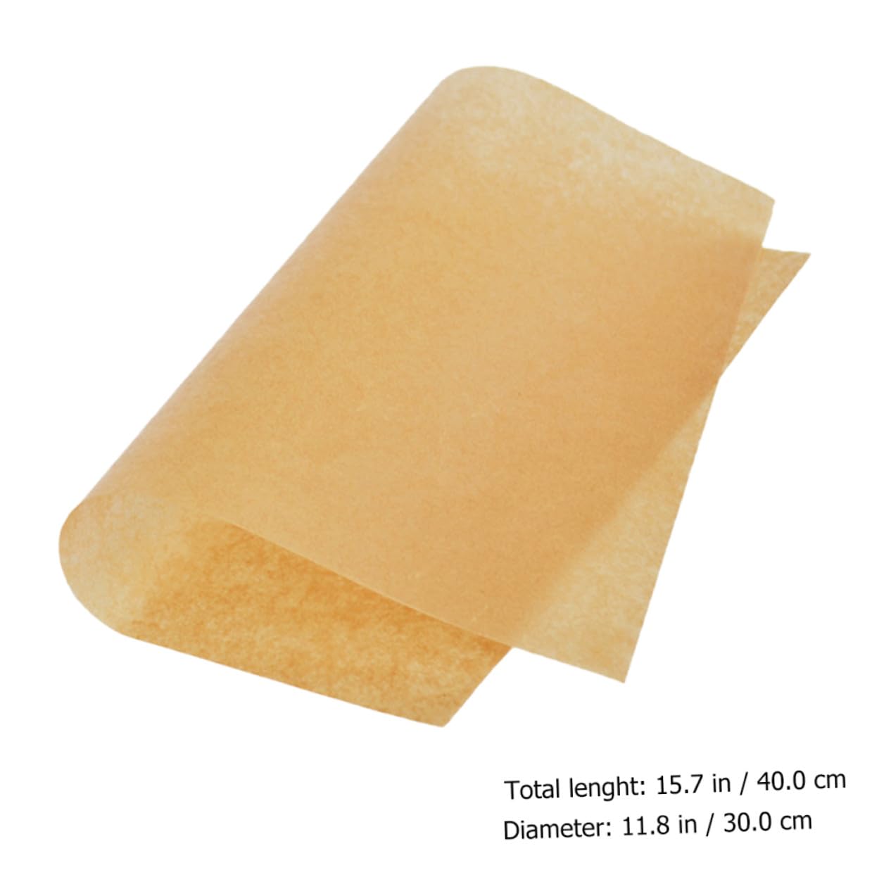Papel para Hornear Natural de 30x40 Cm 100 Hojas de Papel Pergamino Resistente a Altas Temperaturas Antiadherente para Cocina Barbacoa Horno y Repostería Seguro y Práctico