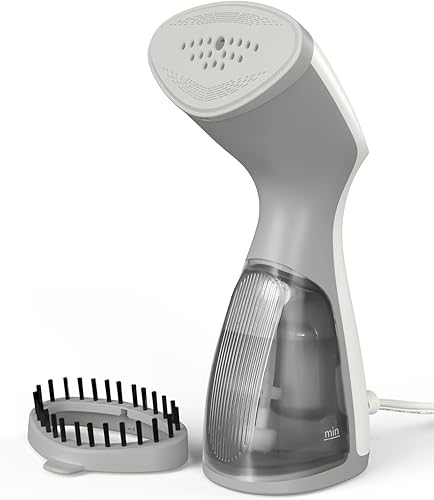 Miniatura 10 de Beautural vaporizador portátil para tela, para el hogar y para viajes, calentamiento rápido, tanque de agua extraíble de 260ml, vapor vertical