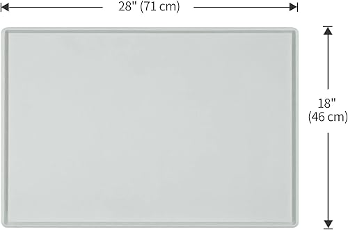 Miniatura 176 de Tapete de comida para perros, bandeja de comida impermeable de silicona, mantel individual antideslizante para mascotas, borde elevado de 0.6