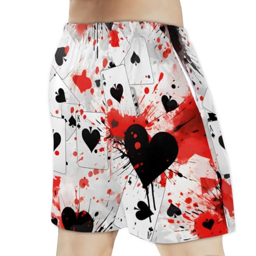 Tropical Green Leaf Men's Quick-Dry Swim Trunk Summer Beach Shorts with Mesh Lining Swimming Shorts3