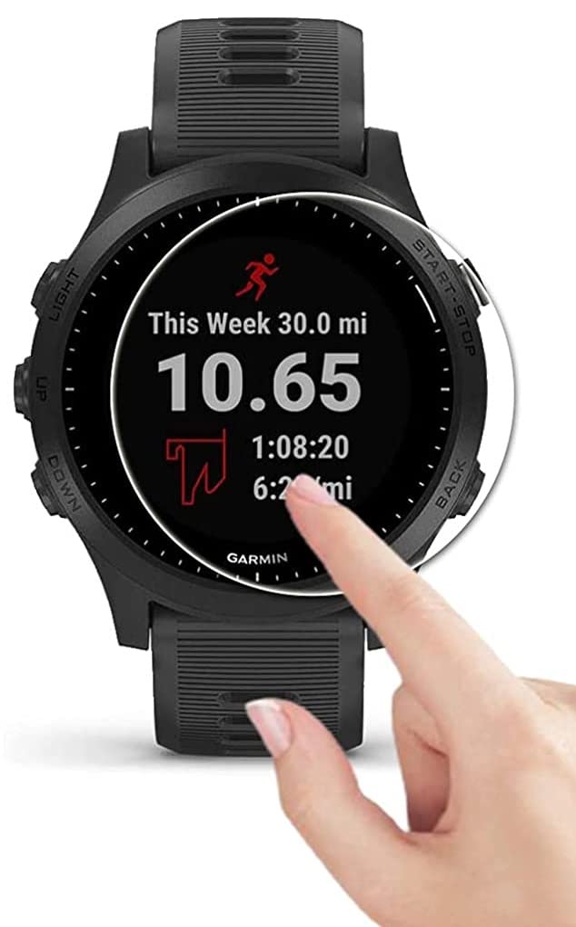 PHONILLICO Vetro temperato compatibile per Garmin Forerunner 945 [2 Pezzi] Pellicola Protettiva