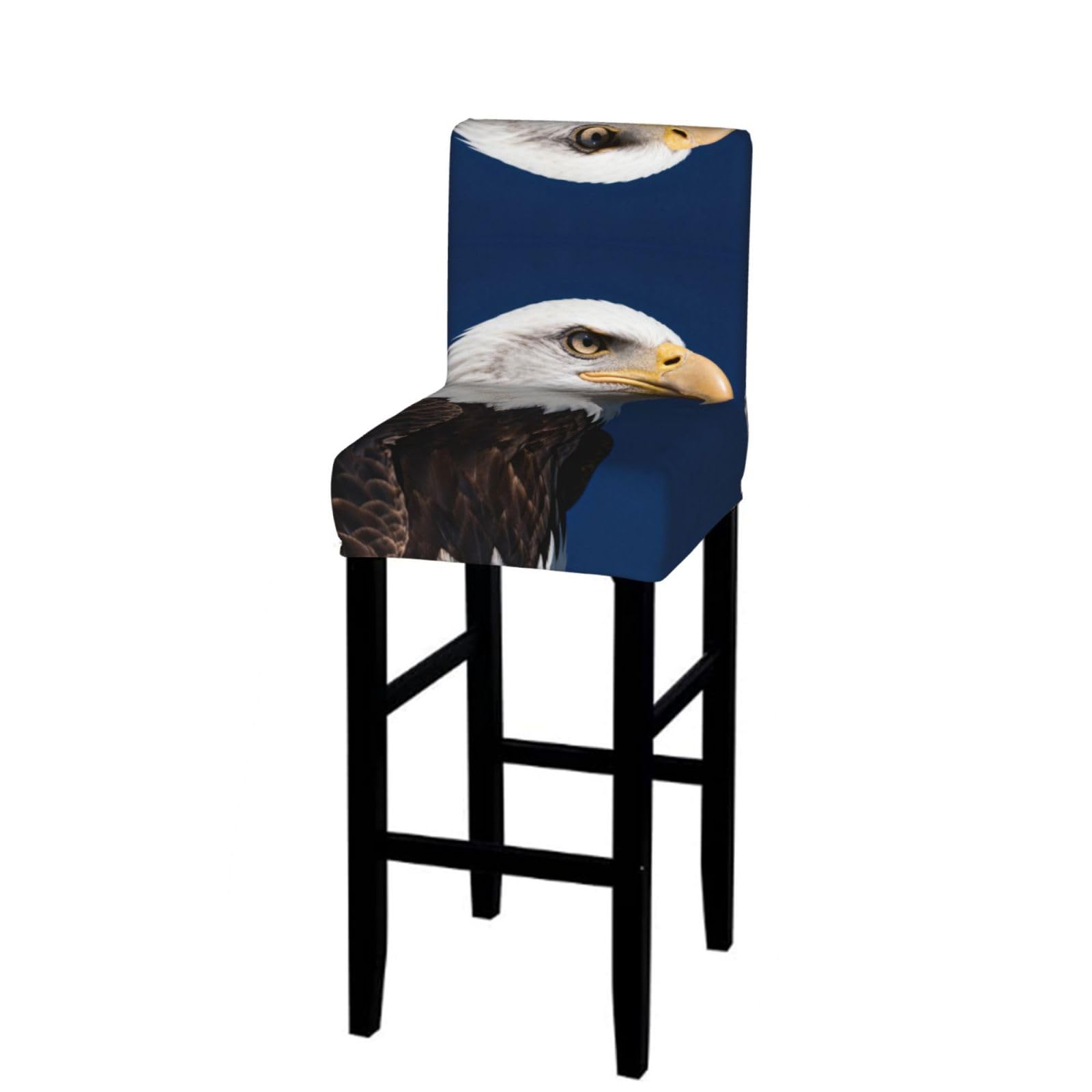 CNTDBU Bald eagle Bar Stool Cover-Stretchy Chair Slipcover for Kitchen