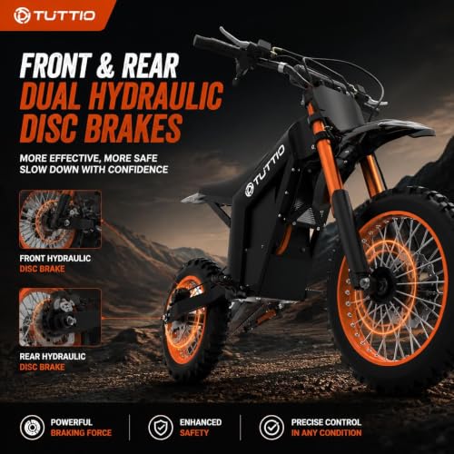 Image of Tuttio Soleil01 Electric Dirt Bike, 40MPH E Dirt Bike for Adults Teens