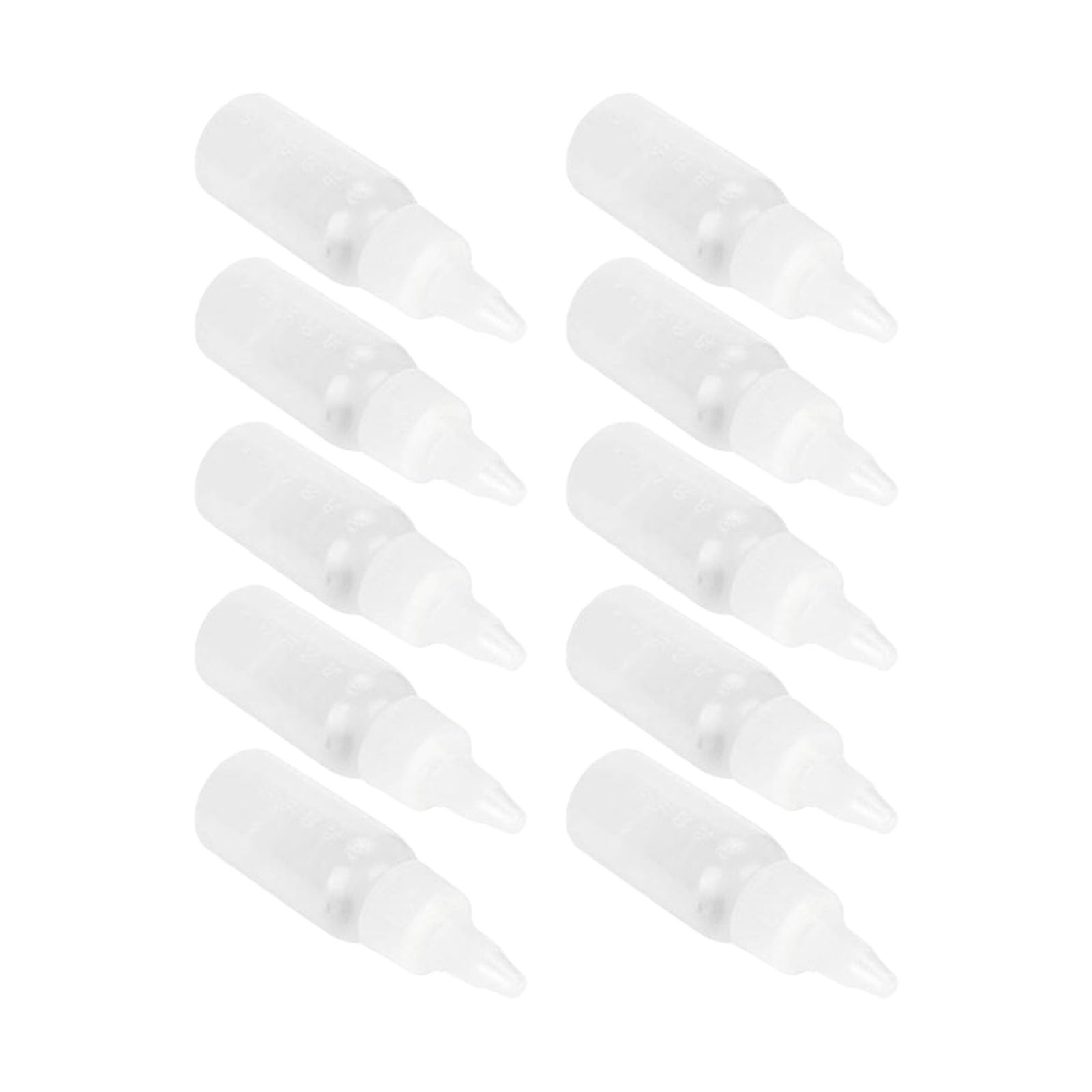 Kaeltsyn 10pcs Paint Bottles 30ML Leak Nozzle for Efficient Painting Bottles