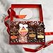 Martha Stewart - Chocolate Basket Sweet Treats Gift Box - With Tender Pectin Pink Hearts, Milk Chocolate Almonds, Chocolate Covered Espresso Coffee Beans, and Milk Chocolate Cherries
