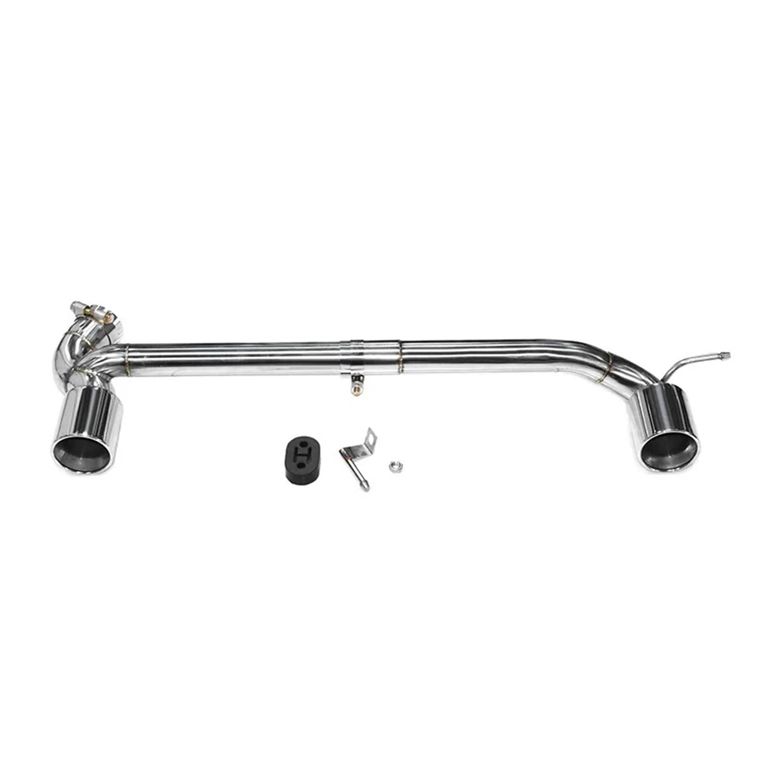Terminale Scarico Auto Doppio Terminale Scarico Per BMW F30 F31 320i 318i Look Sportivo Tubo Per Auto Punta Silenziatore Ugello Scarico In Acciaio Inossidabile 304 Punta Silenziatore(Silver H)