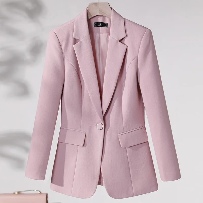 Long Sleeve Female Blazer Women Slim Jacket Business Work Coat3