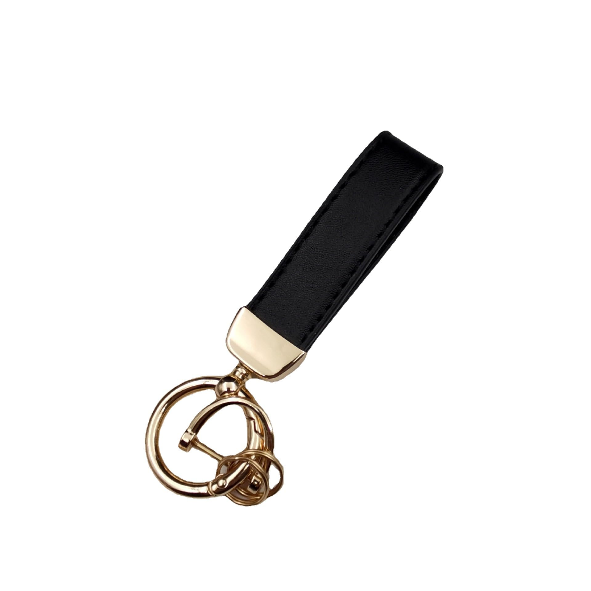 MNBYHWA Keyrings for Car Keys for Mini Aceman J05 2024, Leather Car Key Fob Car key Fob keychain 360 Degree Rotatable with Anti-Lost D-Ring