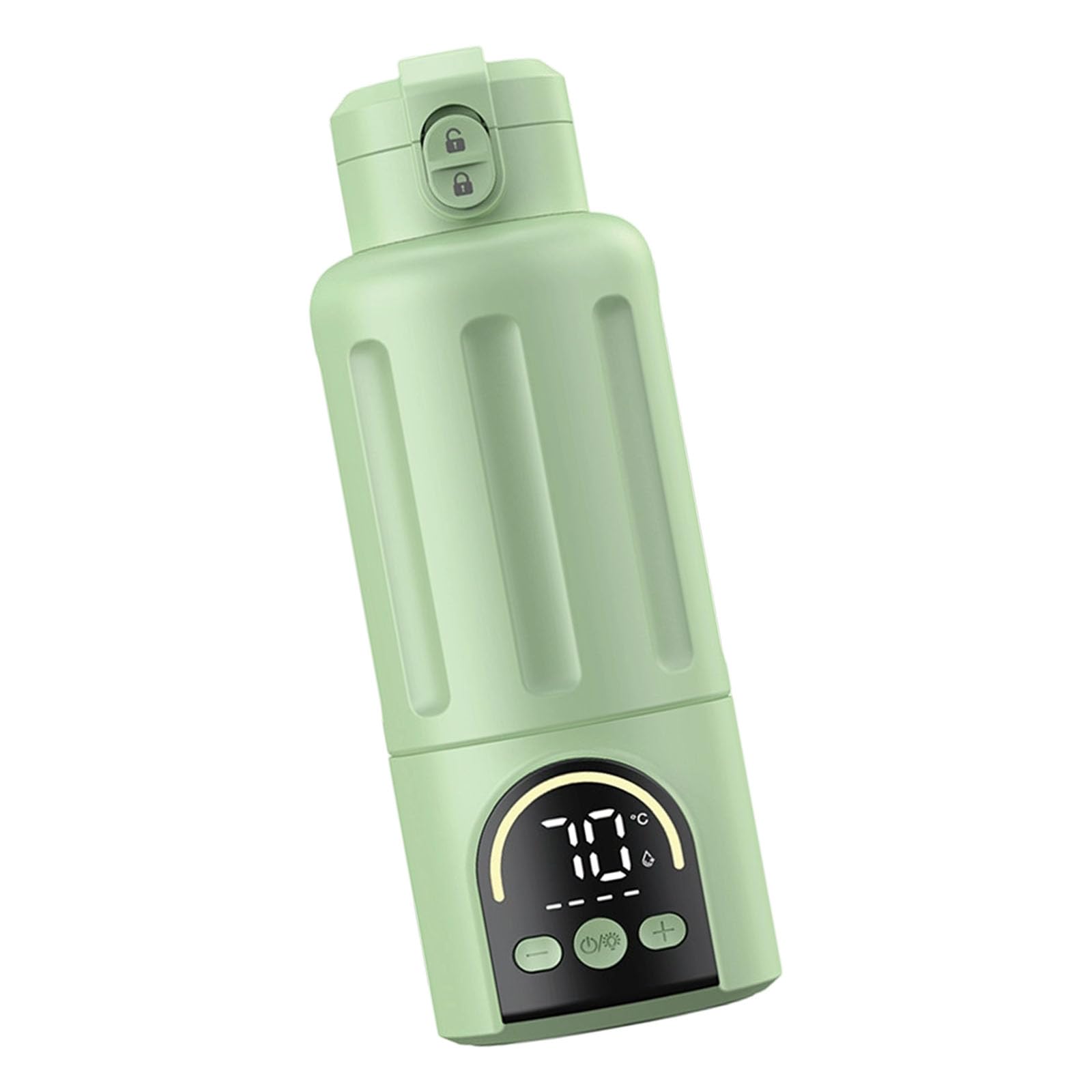 Chauffe-biberon rechargeable sans fil de 500 ml de type C, chauffage rapide avec affichage de la température pour nouveau-nés, chauffe-biberon portable