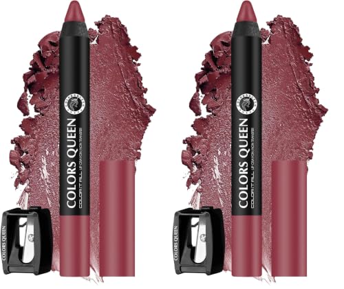 Image of Colors Queen Color It All Long Lasting Crayon Lipstick | Up to 18 Hours Stay | Creamy Matte Finish | Waterproof & Light Weight| Smudge Proof & Non-Transferable | Lipstick for Women (Rouge,3.5g)