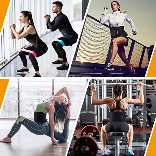 Ohuhu Waist Trimmer, Adjustable Neoprene Ab Trainer Belt For Back Support, Sweat Wrap, Sweat Enhancer, Fits Up To 40 Inches, For Men & Women #TOP6